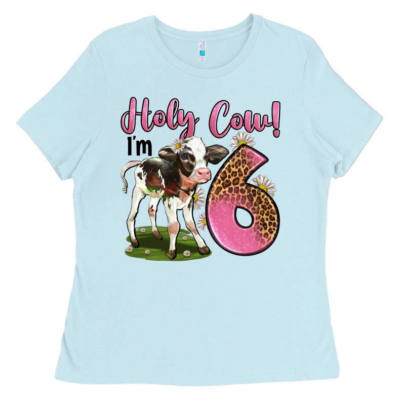 Holy Cow I'm 6 Years Old Ladies Tee by LillyAllenDesigns | Teevron