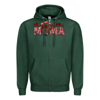 Sports Green valentine's day mama black highland cow Zipper Hoodie - RanaPortraitStore
