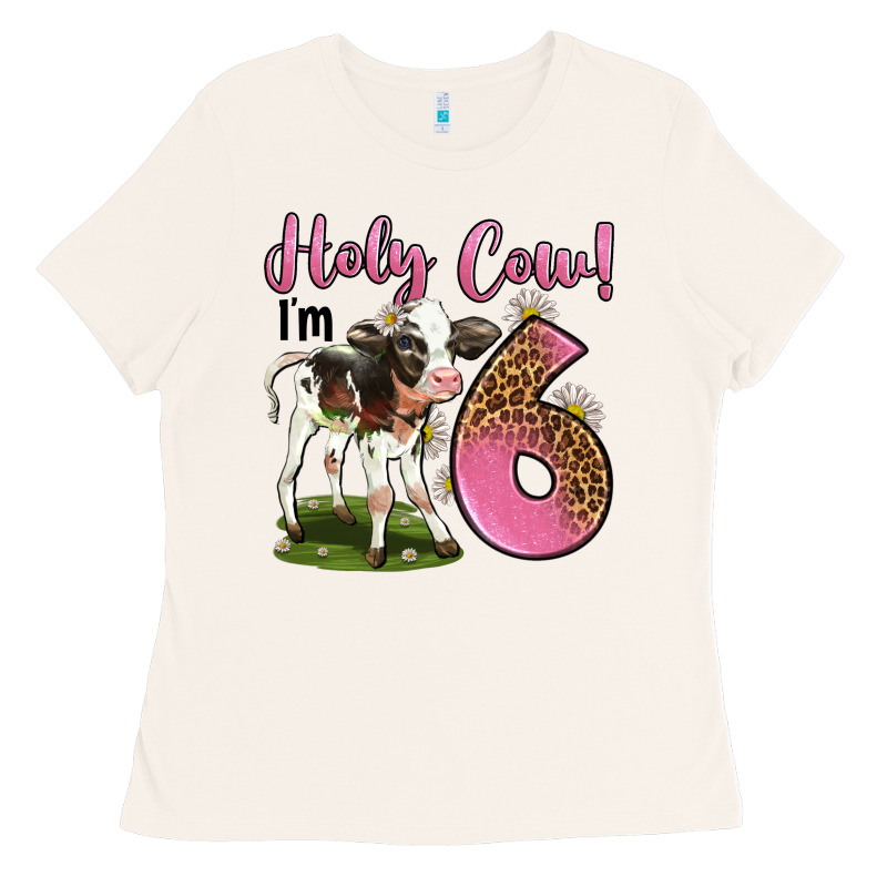 Holy Cow I'm 6 Years Old Ladies Tee by LillyAllenDesigns | Teevron
