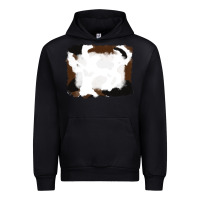 Black cowhide frames background Urban Hoodie - RanaPortraitStore