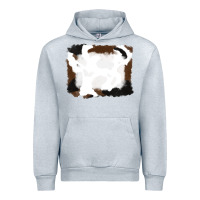 Heather Grey cowhide frames background Urban Hoodie - RanaPortraitStore