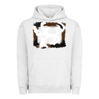 Pigment Lunar Rock cowhide frames background Urban Hoodie - RanaPortraitStore