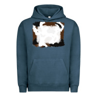 Pigment Midnight Navy cowhide frames background Urban Hoodie - RanaPortraitStore
