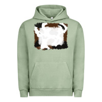 Pigment Oil Green cowhide frames background Urban Hoodie - RanaPortraitStore