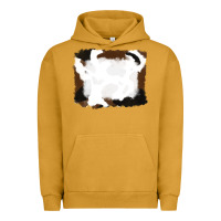 Pigment Peanut Butter cowhide frames background Urban Hoodie - RanaPortraitStore