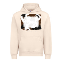 Sandshell cowhide frames background Urban Hoodie - RanaPortraitStore