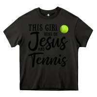 Asphalt this girl runs on jesus and tennis Heavy Core Tee - DesigneFamous