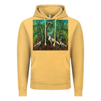 Vintage Mustard brachiosaurus Vintage Hoodie - Artiststas