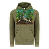 Vintage Olive brachiosaurus Vintage Hoodie - Artiststas