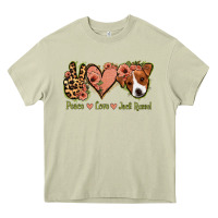 Mossy Peace Love Jack Russel Heavy Core Tee - Jasminsmagicworld