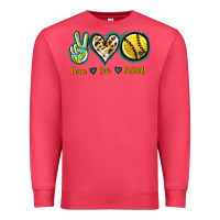 Cardinal Peace Love Softball Premium Sweatshirt - Jasminsmagicworld
