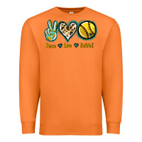 Carrot Peace Love Softball Premium Sweatshirt - Jasminsmagicworld