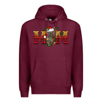 Burgundy Christmas koala mom Premium Hoodie - BarkalooDesign