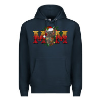 Navy Christmas koala mom Premium Hoodie - BarkalooDesign