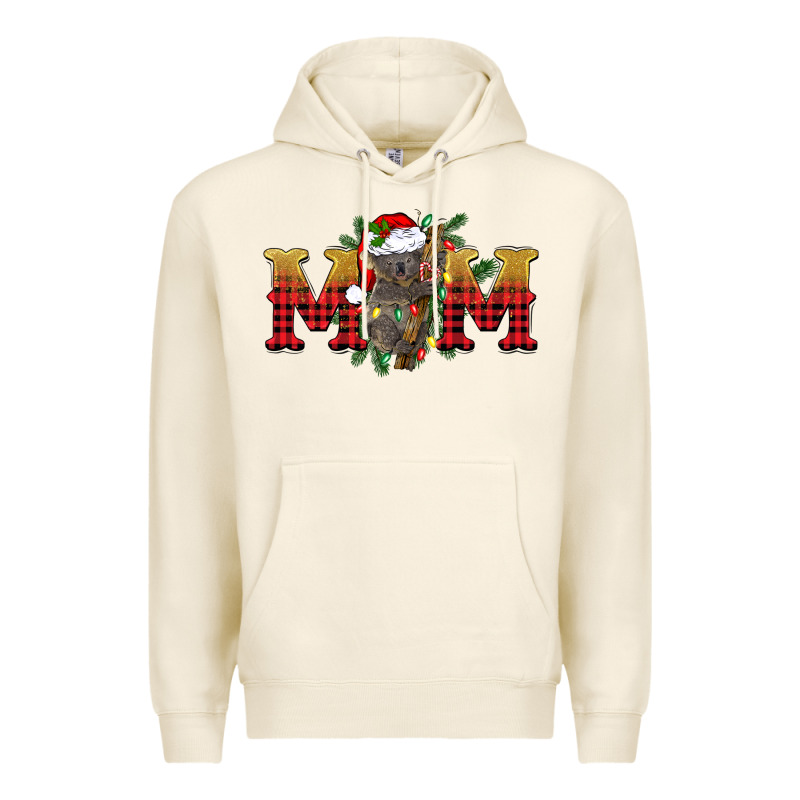 Christmas Koala Mom Premium Hoodie by BarkalooDesign | Teevron