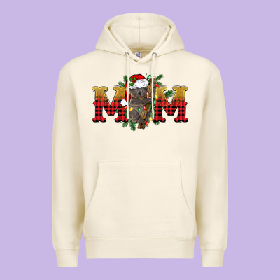 Christmas Koala Mom Premium Hoodie Designed By Barkaloodesign