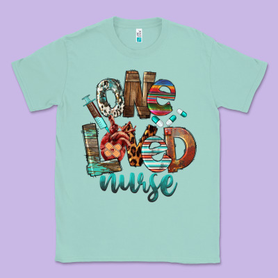 One Loved Nurse Classic Tee Designed By Fadigitalartstudio