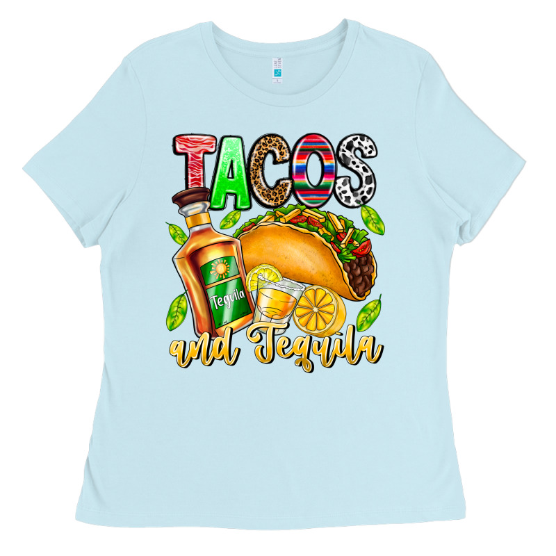 Tacos And Tequila Ladies Tee by CowhideDigitalArt | Teevron