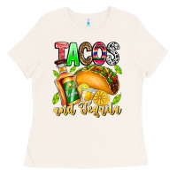 Bone Tacos And Tequila Ladies Tee - CowhideDigitalArt