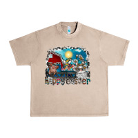 French Oak Happy Easter Urban Heavy Tee - CowhideDigitalArt