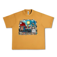 Peanut Butter Happy Easter Urban Heavy Tee - CowhideDigitalArt
