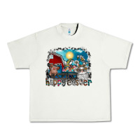 Pistachio Happy Easter Urban Heavy Tee - CowhideDigitalArt