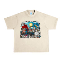 Sandshell Happy Easter Urban Heavy Tee - CowhideDigitalArt