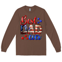 Chestnut Best Dad Ever Long Sleeve Tee - LillyAllenDesigns