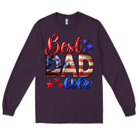 Plum Best Dad Ever Long Sleeve Tee - LillyAllenDesigns