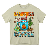 Campfires And Coffee Camping Coffee Heavy Core Tee | Teevron