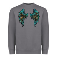 Storm turquoise leopard wings Heavyweight Sweatshirt - RanaPortraitStore