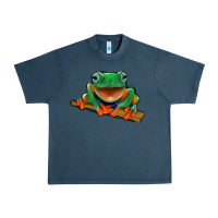 Midnight Navy frog Urban Heavy Tee - Jasminsmagicworld