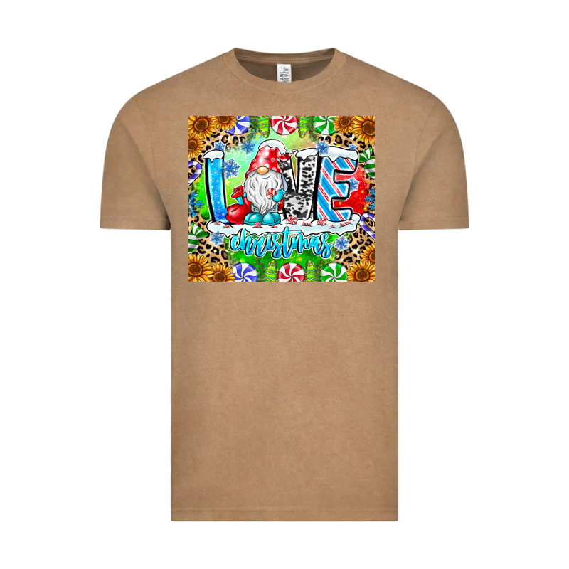 Love Christmas Gnome Vintage Tee by CowhideDigitalArt | Teevron