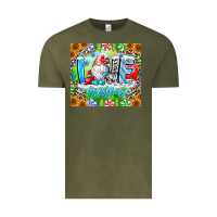 Vintage Olive Love Christmas gnome Vintage Tee - CowhideDigitalArt