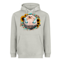 Moon Dust Sunflower Leopard Hedgehog Heavyweight Hoodie - Jasminsmagicworld
