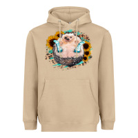 Mushroom Sunflower Leopard Hedgehog Heavyweight Hoodie - Jasminsmagicworld
