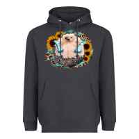 Smoke Sunflower Leopard Hedgehog Heavyweight Hoodie - Jasminsmagicworld
