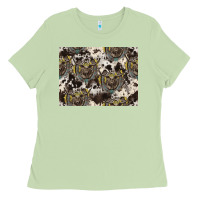 Matcha Longhorn Pattern Ladies Tee - CowhideDigitalArt