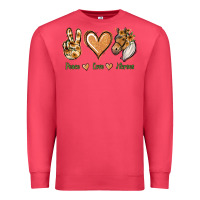 Cardinal Peace Love Horses Premium Sweatshirt - Jasminsmagicworld