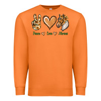 Carrot Peace Love Horses Premium Sweatshirt - Jasminsmagicworld