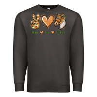 Smoke Peace Love Horses Premium Sweatshirt - Jasminsmagicworld