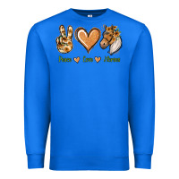 True Royal Peace Love Horses Premium Sweatshirt - Jasminsmagicworld