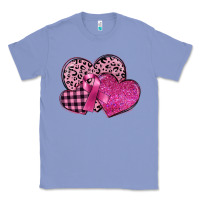 Colony Blue breast cancer hearts Classic Tee - FaDigitalArtStudio