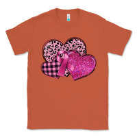 Copper breast cancer hearts Classic Tee - FaDigitalArtStudio