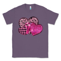 Lavender breast cancer hearts Classic Tee - FaDigitalArtStudio