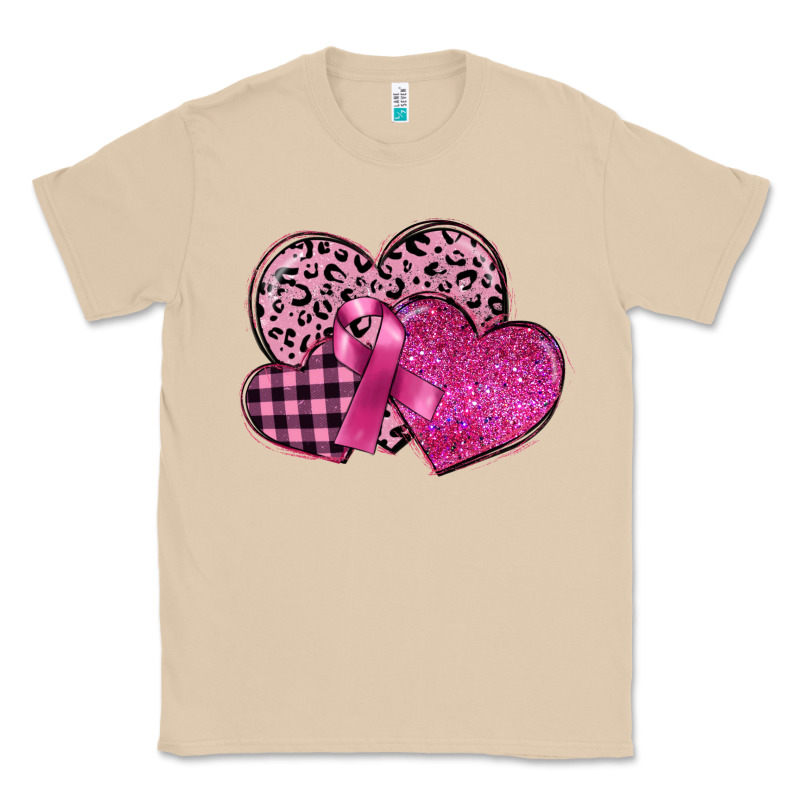 Breast Cancer Hearts Classic Tee by FaDigitalArtStudio | Teevron