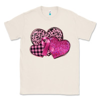 Natural breast cancer hearts Classic Tee - FaDigitalArtStudio