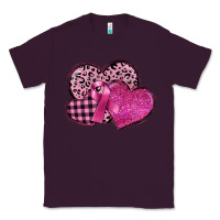 Plum breast cancer hearts Classic Tee - FaDigitalArtStudio