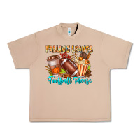 Burro Falling Leaves Football Please Urban Heavy Tee - CowhideDigitalArt