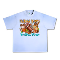 Grape Ice Falling Leaves Football Please Urban Heavy Tee - CowhideDigitalArt